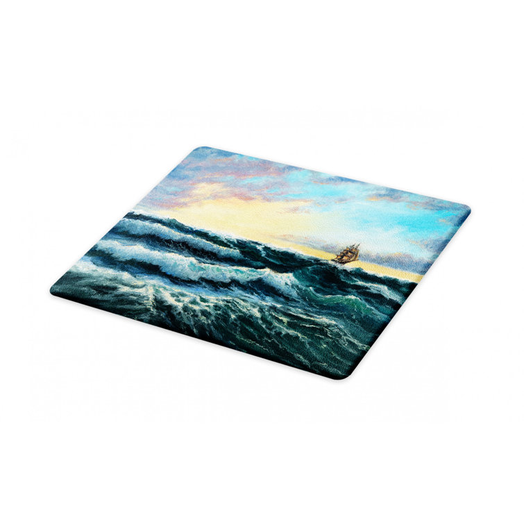 Bless international East Urban Home Glass Fine Art Cutting Board